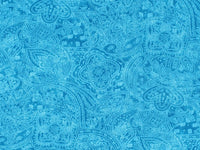 108" Wide 100% Cotton Blue Jewel Paisley Quilt Backing by Choice Fabrics