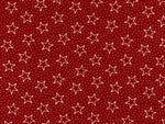 108" Wide 100% Cotton Red Dotty Stars Quilt Backing by Santee Fabrics