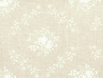 108" Wide 100% Cotton Diamond Floral White on Cream Color Quilt Backing by Choice Fabrics
