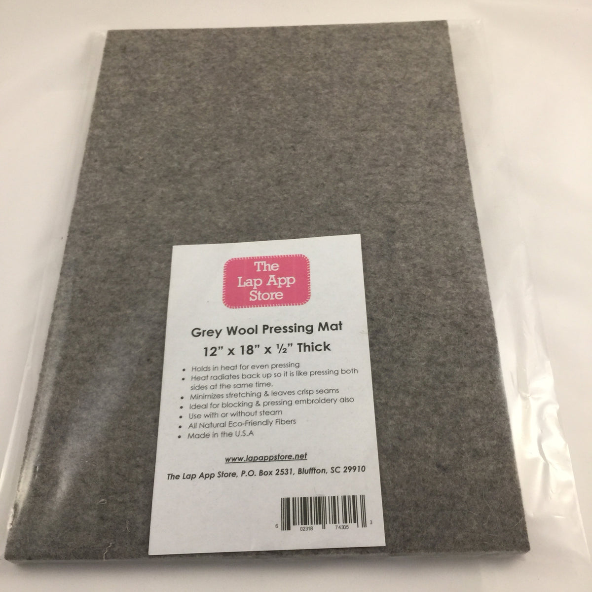 Grey Wool Pressing Mat 12 X 18 – The Lap App Store