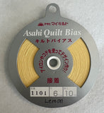 Fusible Lemon Asahi Quilt Bias Tape (1101) 1/4"