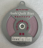 Fusible Mauve Asahi Quilt Bias Tape (1141) 1/4"