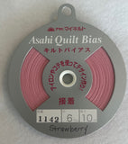 Fusible Strawberry Asahi Quilt Bias Tape (1142) 1/4"