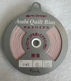 Fusible Pink Asahi Quilt Bias Tape (1147) 1/4"
