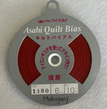 Fusible Mahogany Asahi Quilt Bias Tape (1180) 1/4"
