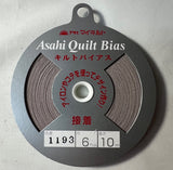 Fusible Greige Asahi Quilt Bias Tape (1193) 1/4"