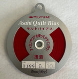 Fusible Blood Red Asahi Quilt Bias Tape (1199) 1/4"