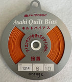 Fusible Orange Asahi Quilt Bias Tape (1214) 1/4"