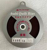 Fusible Sepia Asahi Quilt Bias Tape (1155) 1/2 Inch