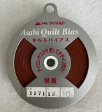 Fusible Tan Asahi Quilt Bias Tape (1171) 1/2"