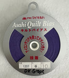 Fusible Dark Grape Asahi Quilt Bias Tape (1207) 1/4"