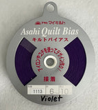 Fusible Violet Asahi Quilt Bias Tape (1113) 1/4"