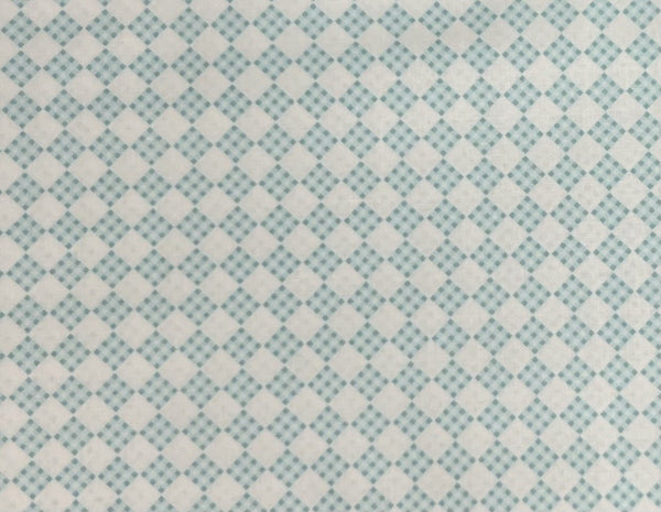 Welcome Spring by Andover Fabrics, Light Blue Check Print, Sold by the Yard