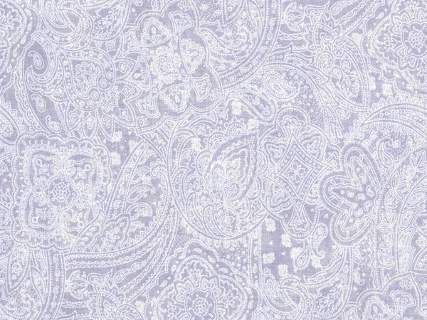 108" Wide 100% Cotton Light Purple Paisley Quilt Backing by Choice Fabrics