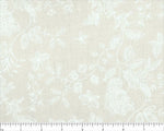 108" Wide 100% Cotton White on Natural Floral with Butterflies Quilt Backing