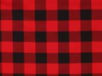 45" wide Red Buffalo Check Fabric,  100% Cotton Fabric, Choice Fabrics, Sold by the Yard
